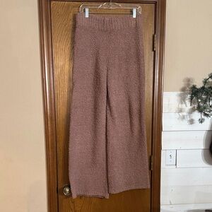 SKIMS Pink Cozy Knit Pants